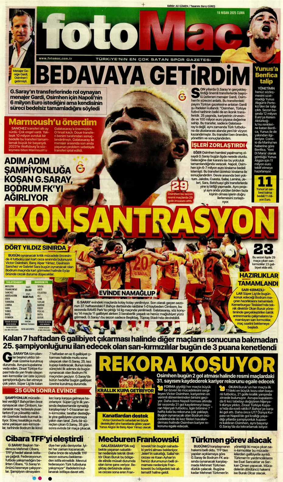 "Fenerbahçe'de sol artık Diouf'un" | Sporun manşetleri - 17