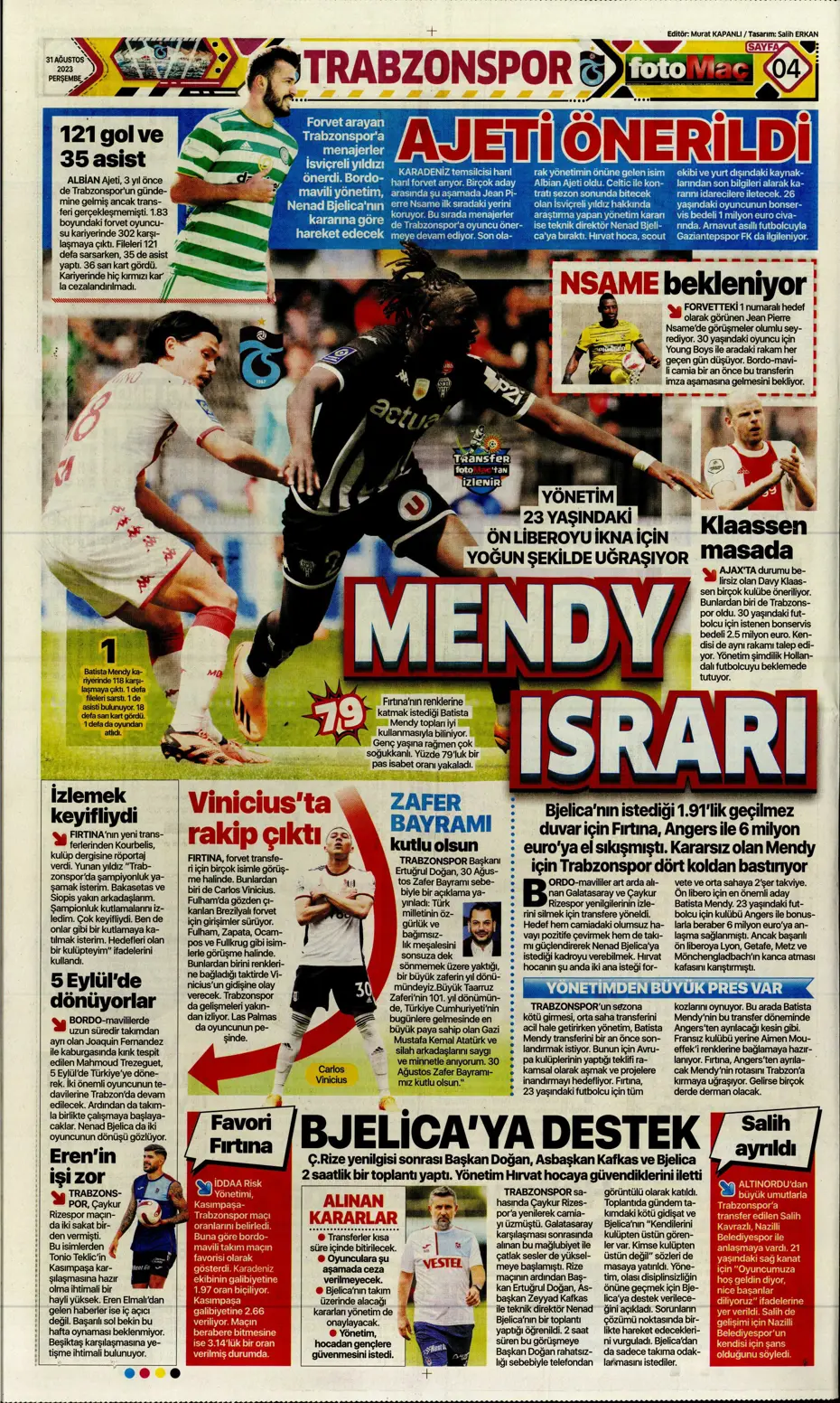 "Sergio Ramos formayı giydi" | Sporun manşetleri (31 Ağustos 2023) - 14 "Sergio Ramos formayı giydi" | Sporun manşetleri (31 Ağustos 2023) - 14