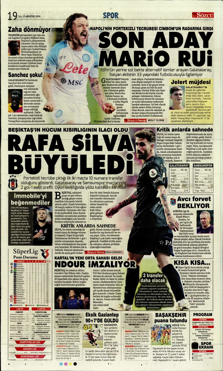 "Szymanski'ye 27 milyon euroluk teklif" | Sporun manşetleri - 30