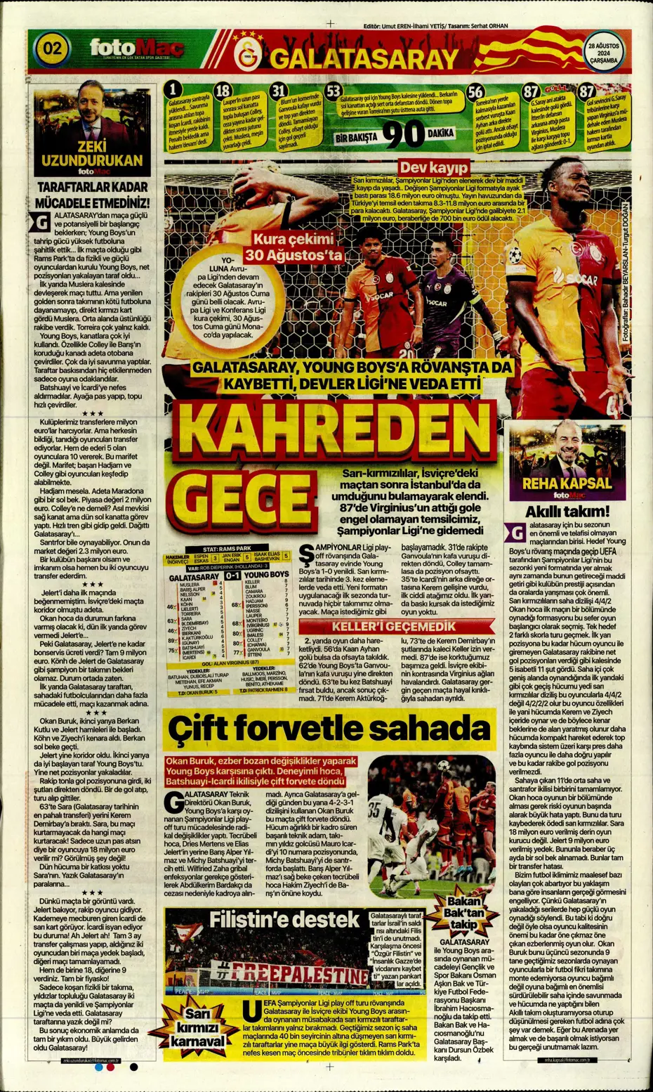 "Galatasaray'ın kabus gecesi" | Sporun manşetleri - 9