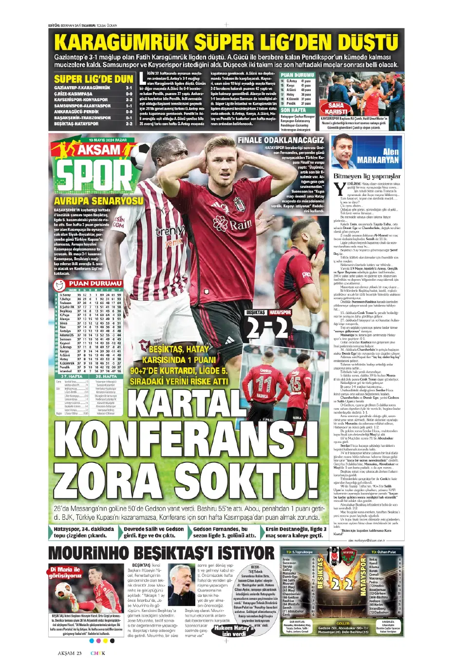 "Nefes kesecek sezon finali" | Sporun Manşetleri - 3