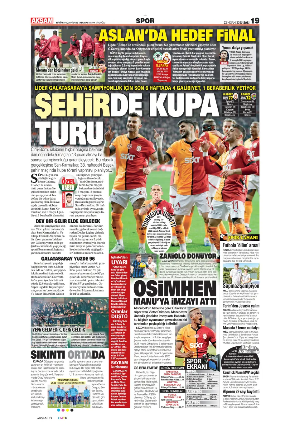 "Fenerbahçe'de gözler artık divanda" | Sporun manşetleri - 4
