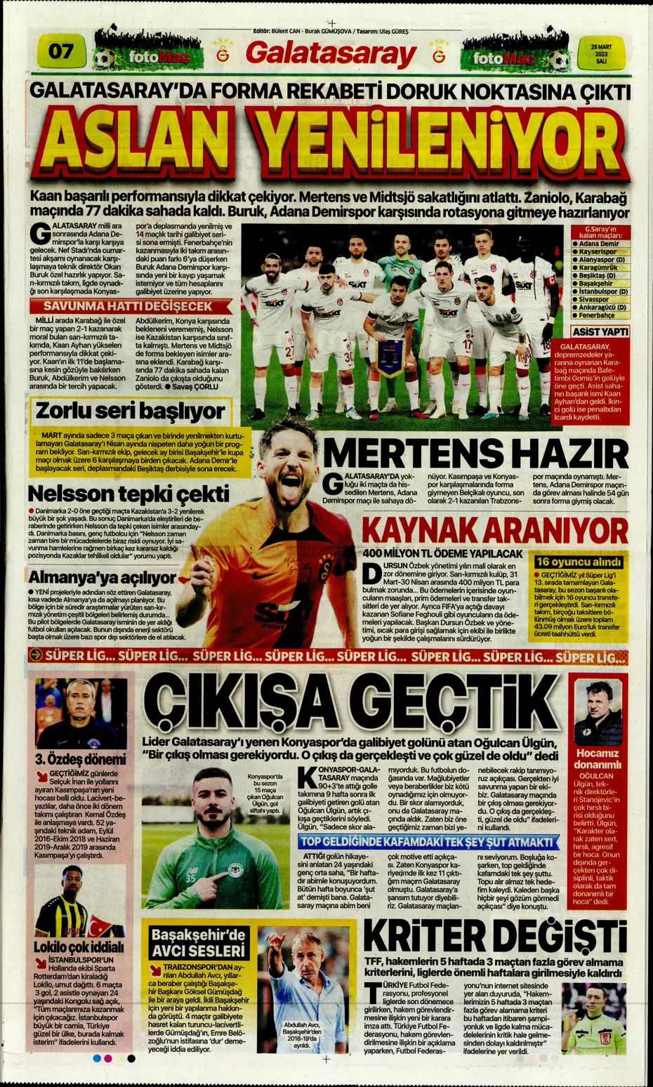 "Vurduğumuz gol olsun" - Sporun manşetleri - 14