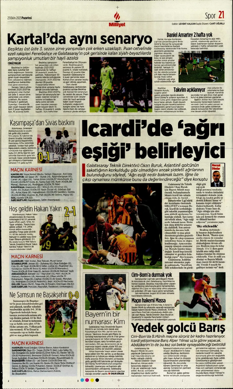 "Rekorları kıra kıra zirvede" | Sporun manşetleri (23 Ekim 2023) - 16 "Rekorları kıra kıra zirvede" | Sporun manşetleri (23 Ekim 2023) - 16