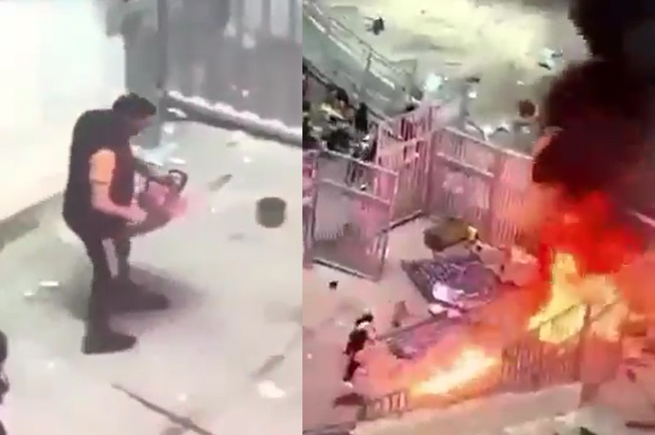 Taraftar testere ile stada girdi! Afrika'da şok eden görüntüler