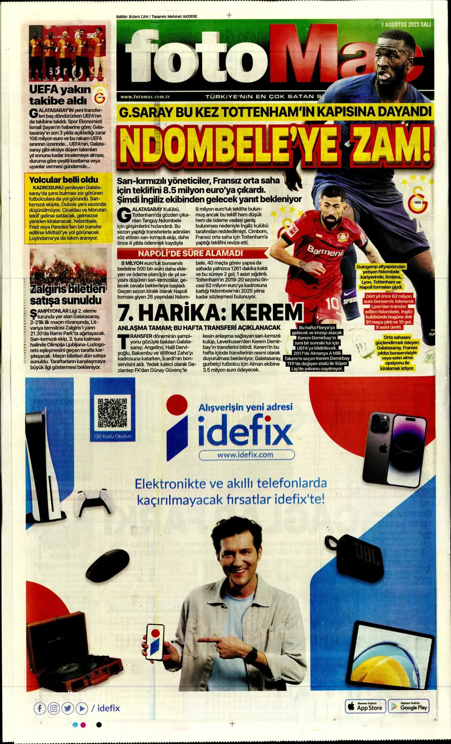 "Nelsson'un yerine Sergio Ramos" | Sporun Manşetleri - 16 "Nelsson'un yerine Sergio Ramos" | Sporun Manşetleri - 16