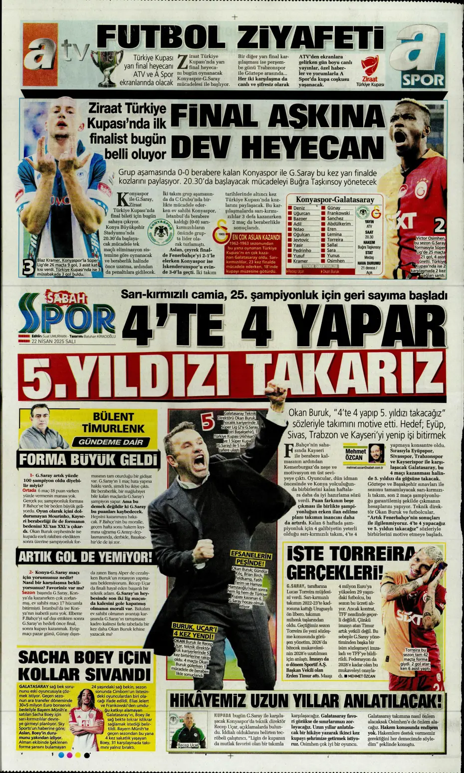 "Fenerbahçe'de gözler artık divanda" | Sporun manşetleri - 22