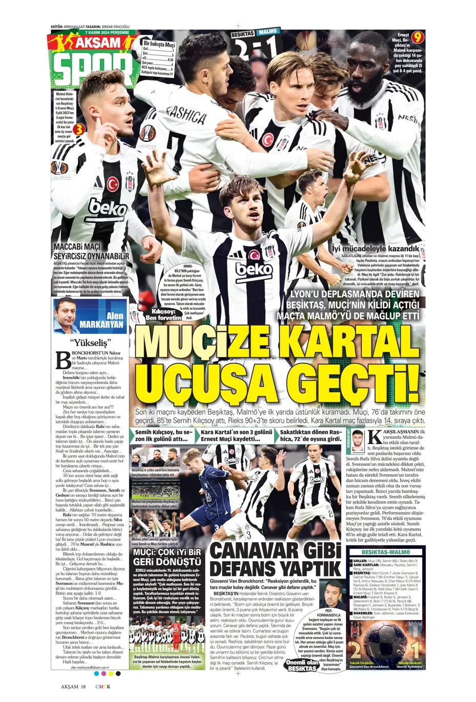 "Fenerbahçe'den Boca Juniors'a rest" | Sporun manşetleri (7 Kasım 2024) - 4