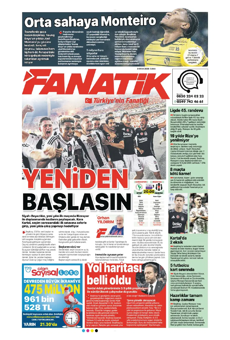 "Fatih Terim, Galatasaray'ın yıldızını istiyor" | Sporun manşetleri - 7