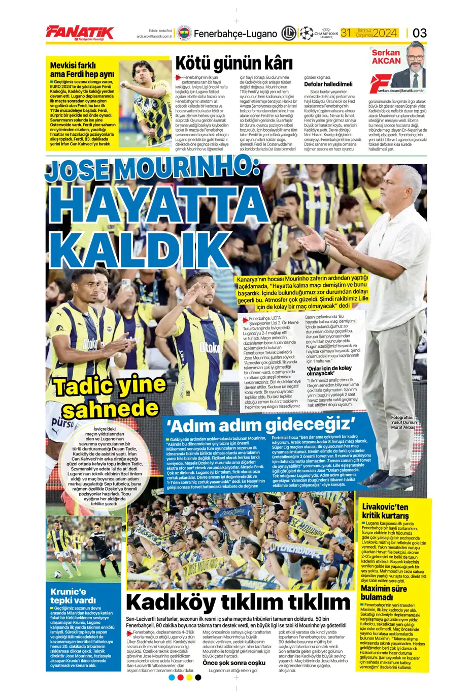"Galatasaray'da orta sahada kriz var" | Sporun manşetleri - 4