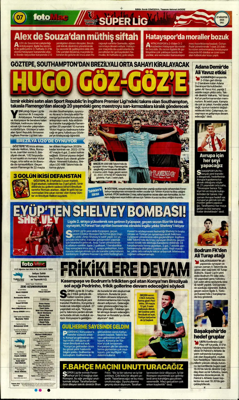 "Şok eden Ferdi Kadıoğlu gerçeği" | Sporun manşetleri - 15 "Şok eden Ferdi Kadıoğlu gerçeği" | Sporun manşetleri - 15