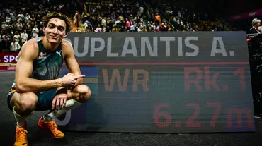 Armand Duplantis'ten yeni dünya rekoru