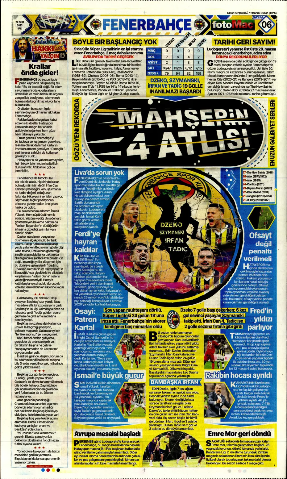 "Yine destan gecesi olsun" | Sporun Manşetleri - 12