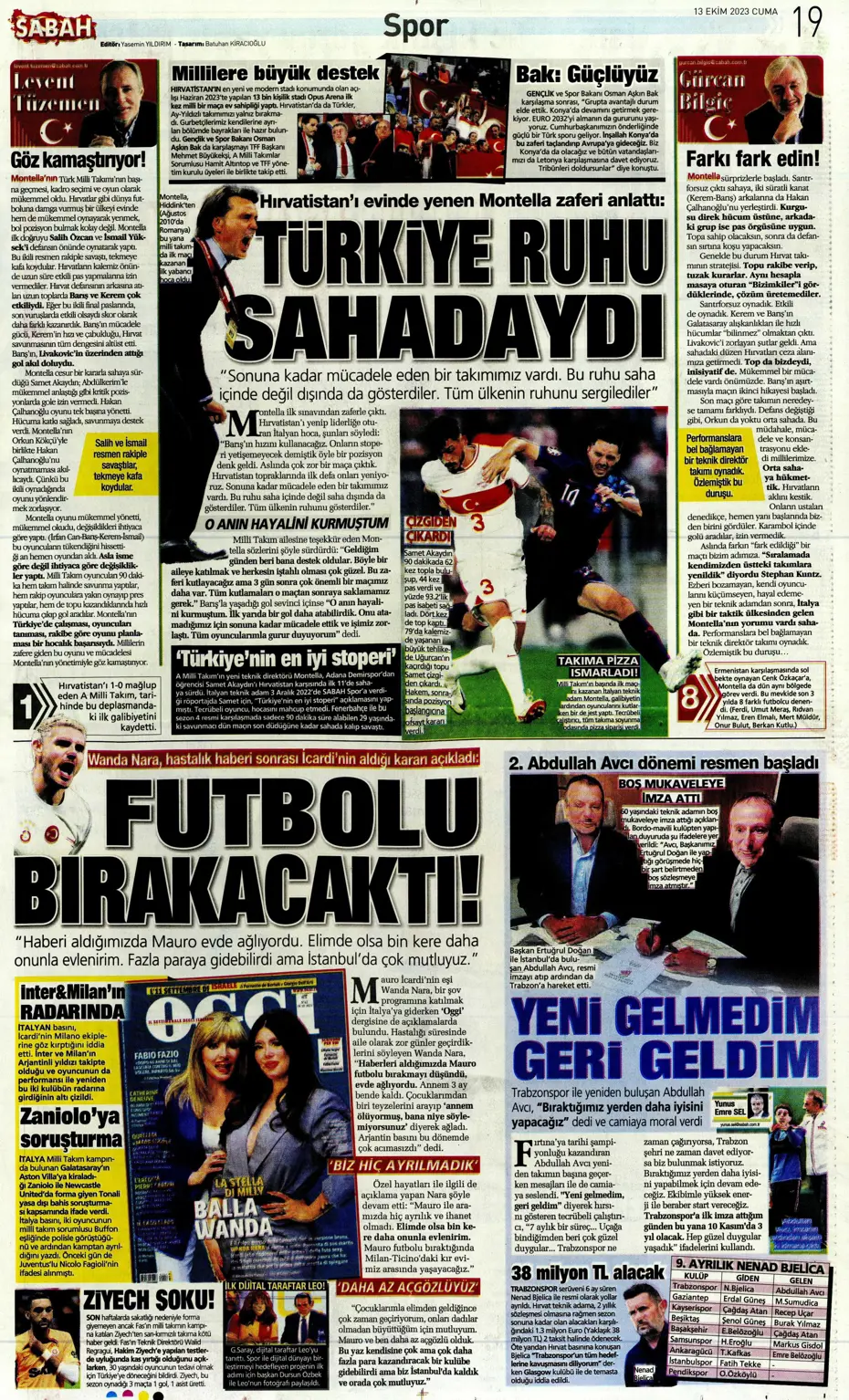 "Barış Yılmaz Türkiye yıkılmaz" | Sporun manşetleri (13 Ekim 2023) - 28 "Barış Yılmaz Türkiye yıkılmaz" | Sporun manşetleri (13 Ekim 2023) - 28