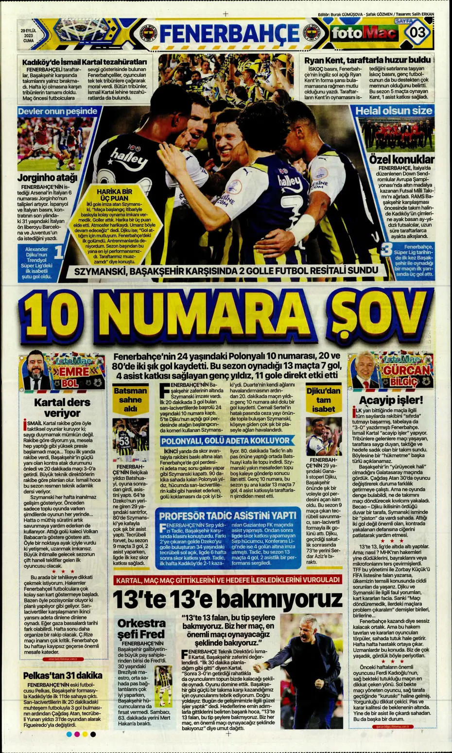 "Fenerbahçe gollerle coştu" | Sporun Manşetleri - 14 "Fenerbahçe gollerle coştu" | Sporun Manşetleri - 14