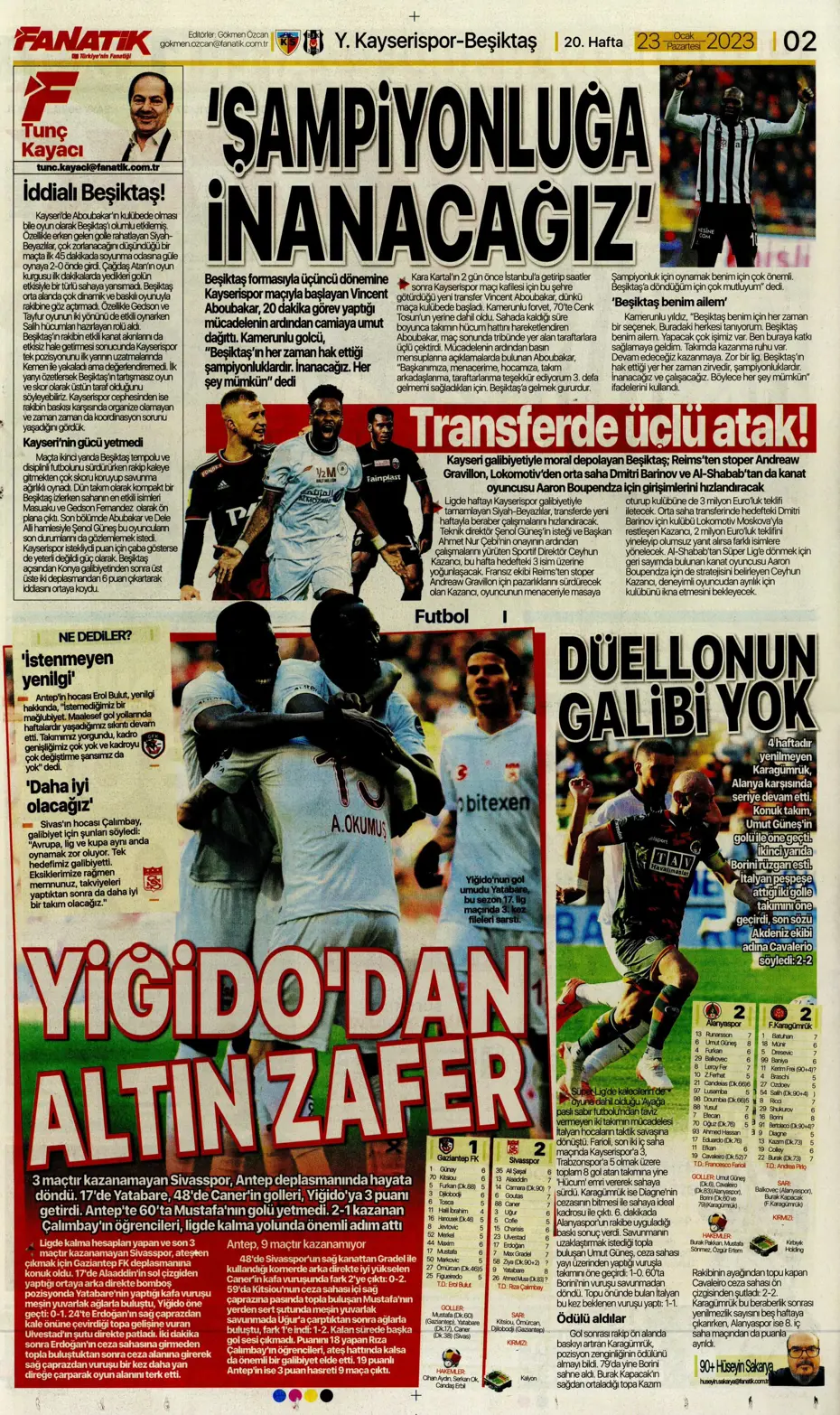 Sporun manşetleri (23 Ocak 2023) - 6