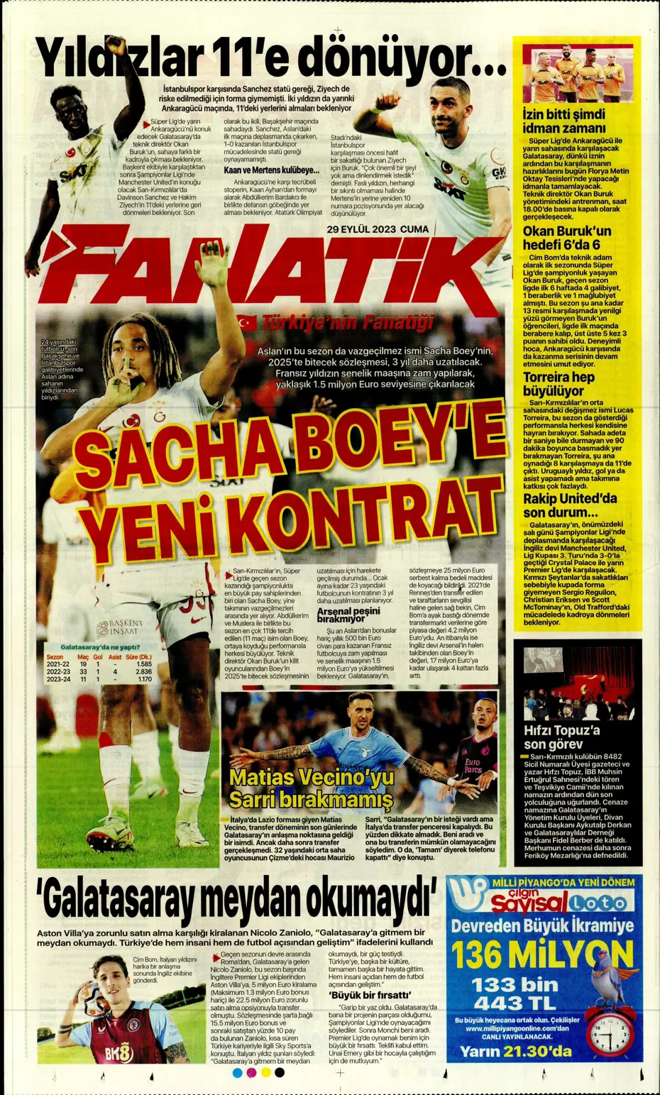 "Fenerbahçe gollerle coştu" | Sporun Manşetleri - 11 "Fenerbahçe gollerle coştu" | Sporun Manşetleri - 11