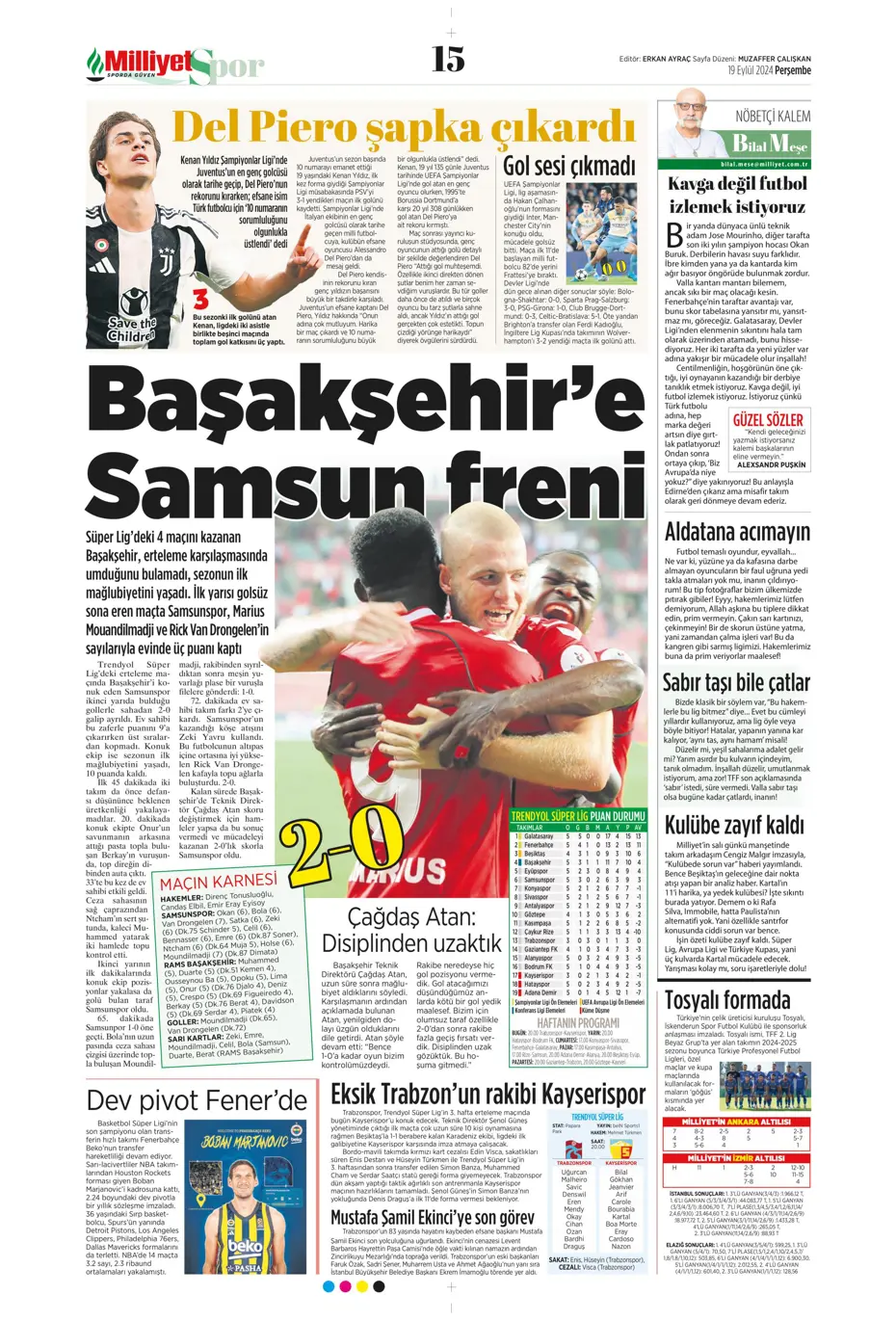 "Jose Mourinho'dan derbiye özel taktik" | Sporun manşetleri - 22