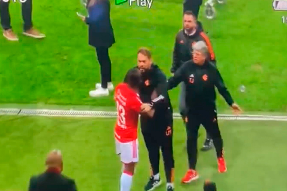 Enner Valencia'nın gerginlik yaşadığı anlar kameraya yansıdı