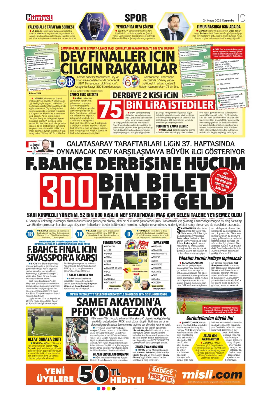 "Aslan'da taarruz başladı" | Sporun Manşetleri - 11