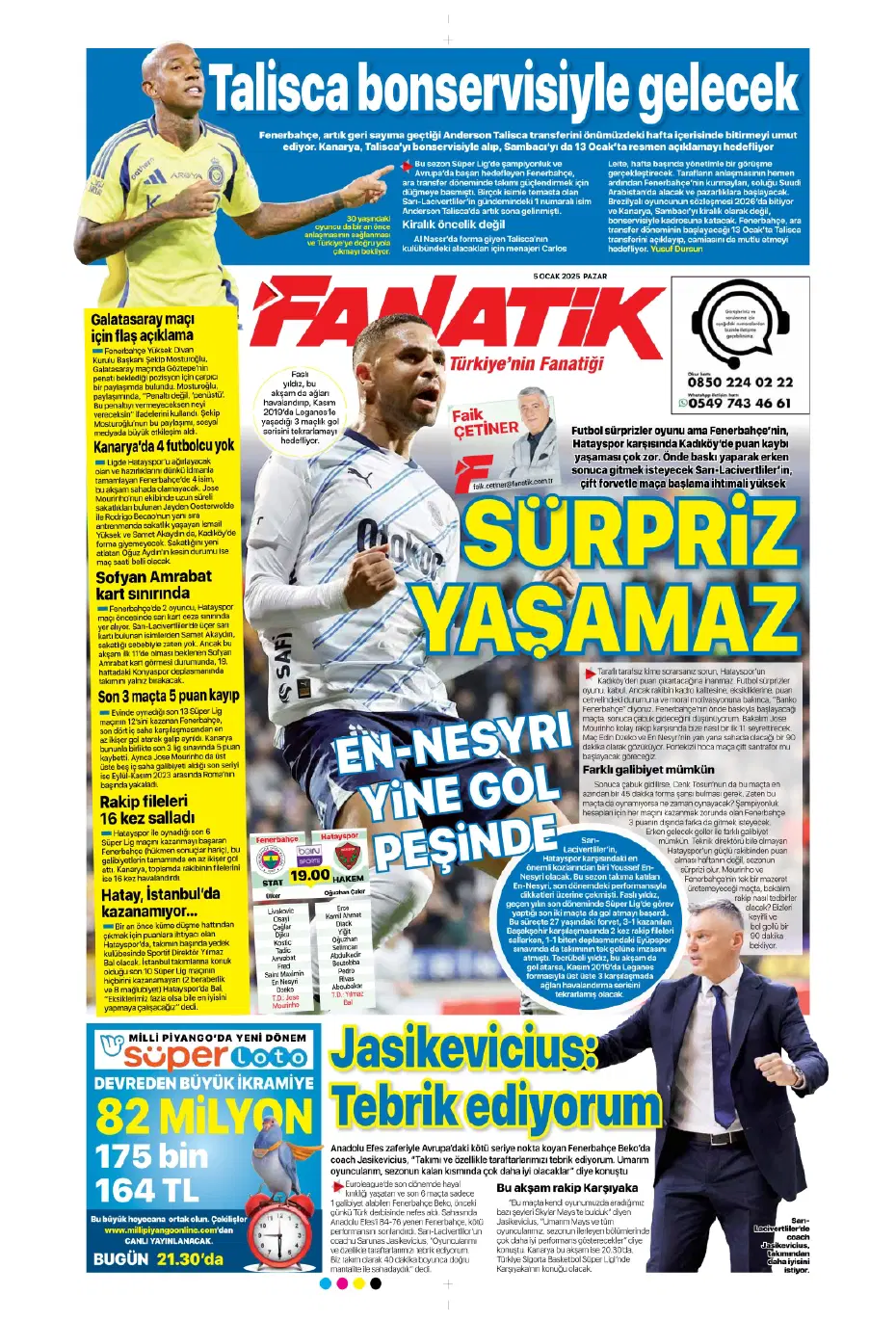 "31 milyon euroluk stoper Fenerbahçe'ye" | Sporun manşetleri - 7