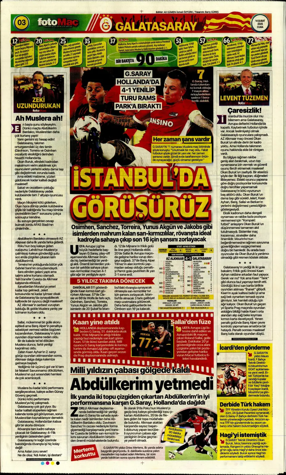 "Galatasaray'ın Avrupa AZabı" | Sporun manşetleri - 12 "Galatasaray'ın Avrupa AZabı" | Sporun manşetleri - 12