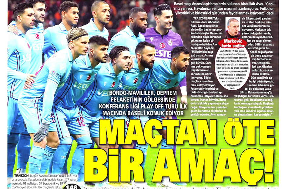 "Maçtan öte bir amaç" | Sporun Manşetleri