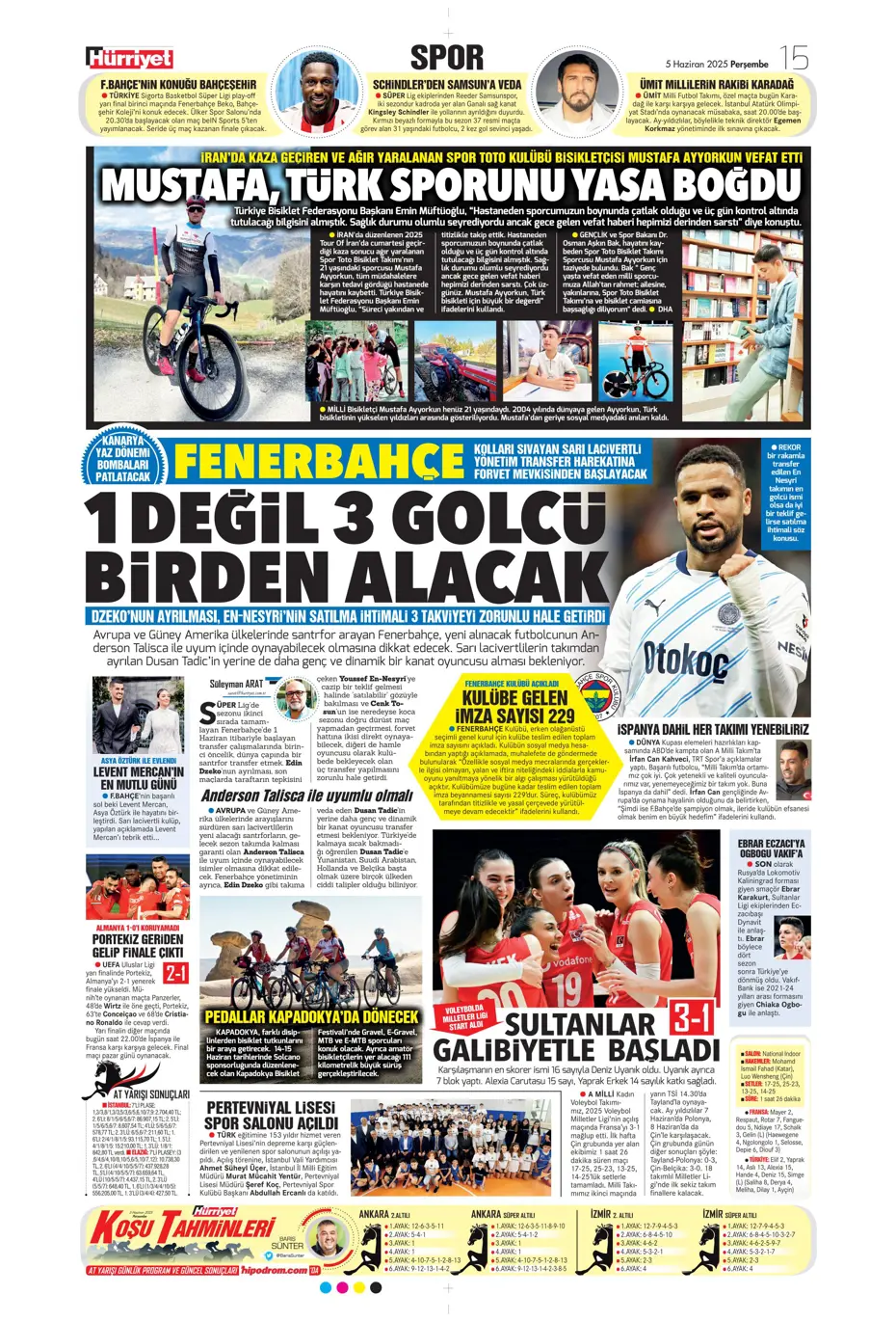 "Fenerbahçe'den Boniface bombası" | Sporun manşetleri (5 Haziran 2025) - 18