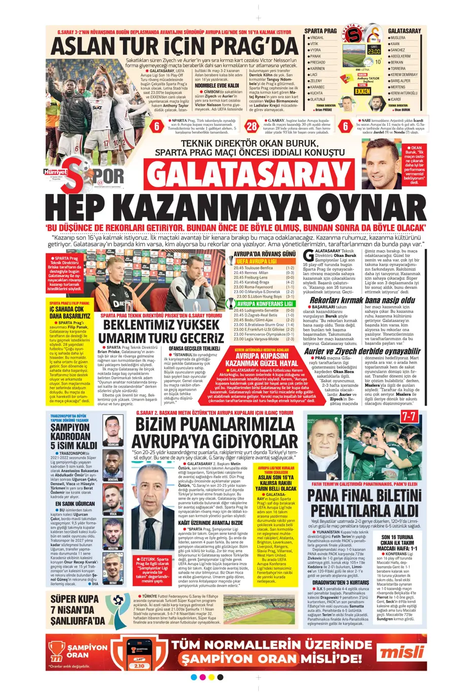 "Fenerbahçe Alex'in peşinde" | Sporun manşetleri (22 Şubat 2024) - 19 "Fenerbahçe Alex'in peşinde" | Sporun manşetleri (22 Şubat 2024) - 19