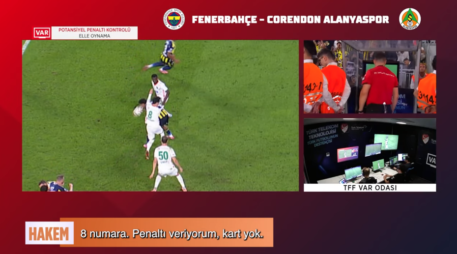 Fenerbahçe-Alanyaspor maçının VAR kayıtları açıklandı - 4