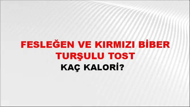 Fesleğen Ve Kırmızı Biber Turşulu Tost Fesleğen Ve Kırmızı Biber Turşulu Tost