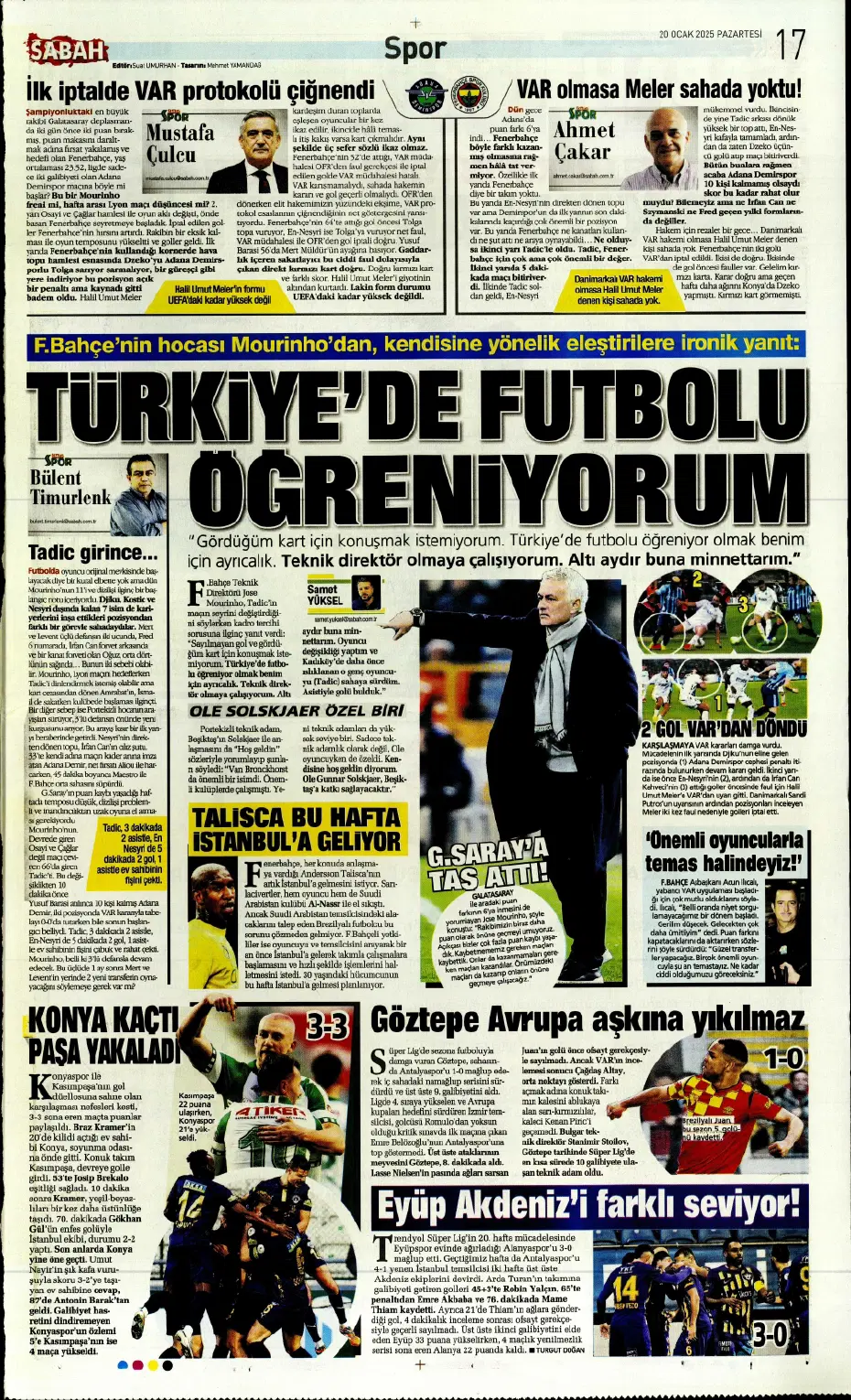 "Galatasaray dünyaca ünlü yıldızı İstanbul'a getiriyor" | Sporun manşetleri - 20 "Galatasaray dünyaca ünlü yıldızı İstanbul'a getiriyor" | Sporun manşetleri - 20