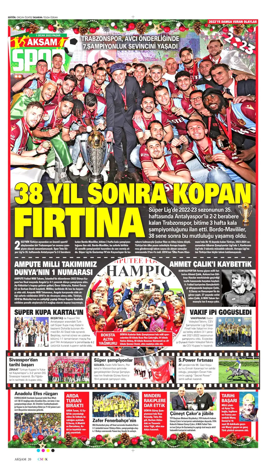 Sporun Manşetleri (1 Ocak 2023) - 4