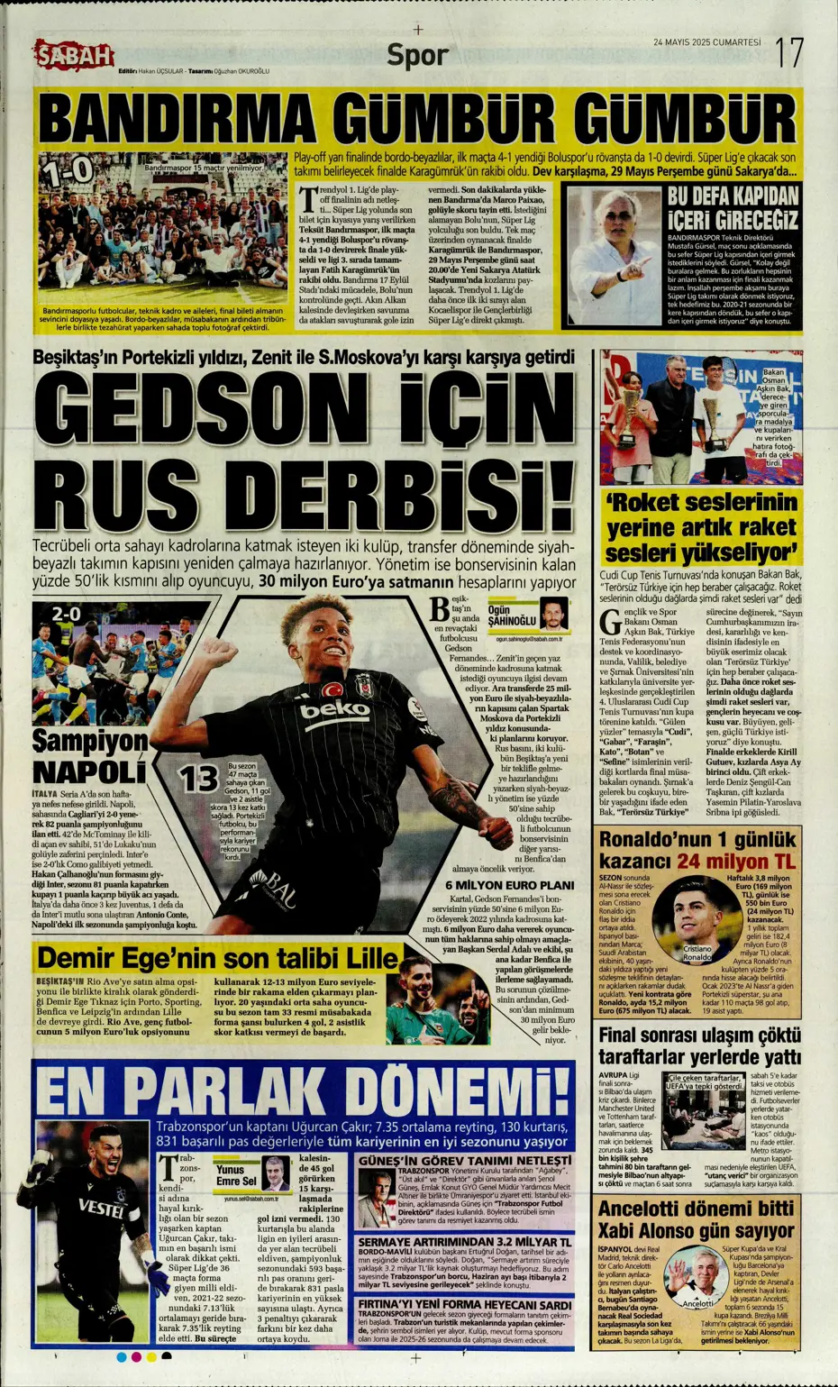 "Final-Four'da Fenerbahçe destanı" | Sporun manşetleri - 24