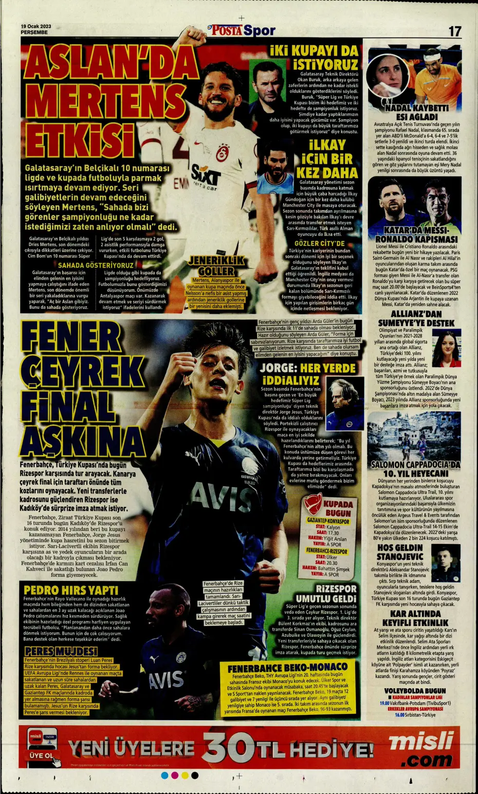 Sporun Manşetleri (19 Ocak 2023) - 22