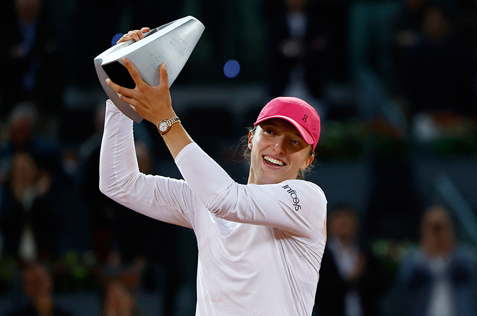 Madrid Açık'ta tek kadınlar şampiyonu Swiatek