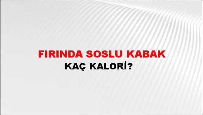 Fırında Soslu Kabak Fırında Soslu Kabak