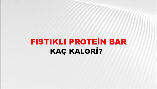 Fıstıklı Protein Bar