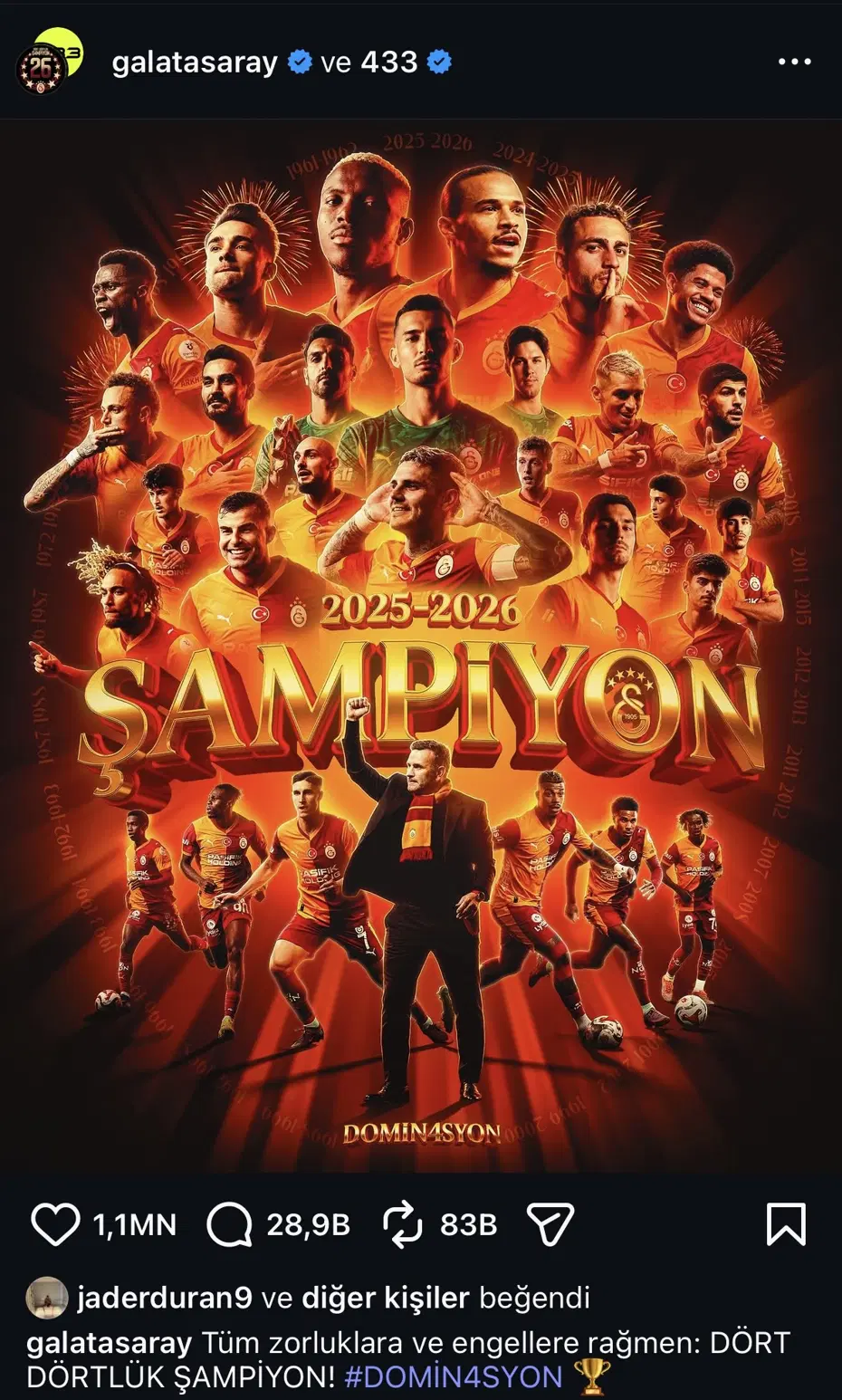 Jhon Duran'dan olay hareket! Galatasaray'ın şampiyonluğu sonrası ortalık karıştı - 3