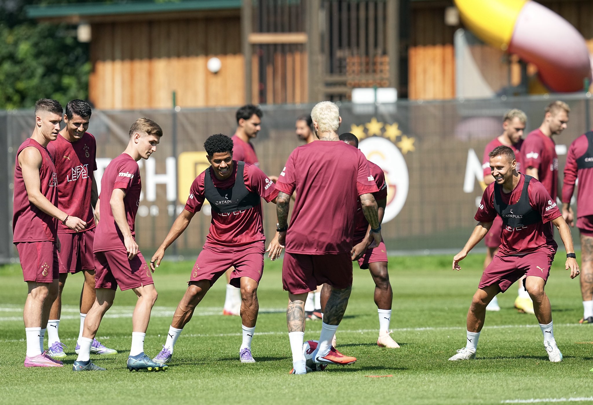 Galatasaray'da maç öncesi antrenman yapıldı