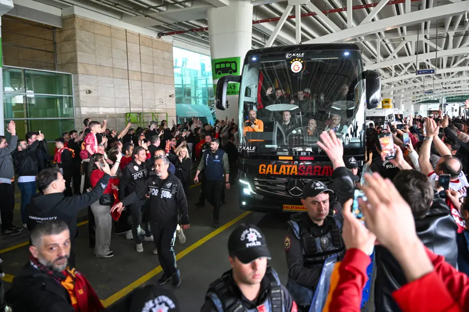 Galatasaray'a Ankara'da coşkulu karşılama
