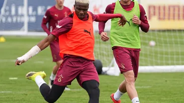 Galatasaray antrenmanda taktik çalıştı