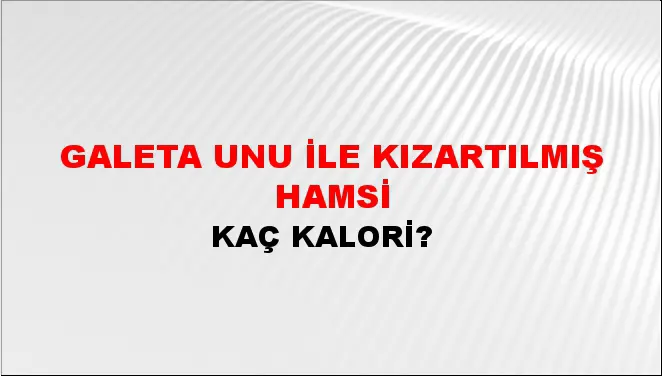 Galeta Unu İle Kızartılmış Hamsi Galeta Unu İle Kızartılmış Hamsi