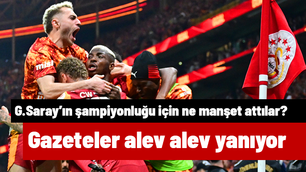 Dört dörtlük şampiyon Galatasaray | Sporun manşetleri