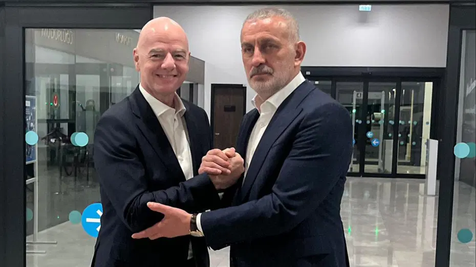 FIFA Arena projesinin açılışında Infantino ile Hacıosmanoğlu'ndan A Milli Takım ve Dünya Kupası mesajı