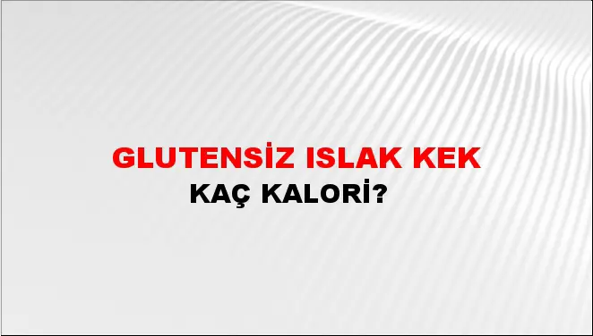 Glutensiz Islak Kek