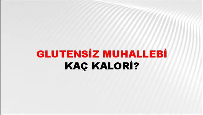 Glutensiz Muhallebi Glutensiz Muhallebi