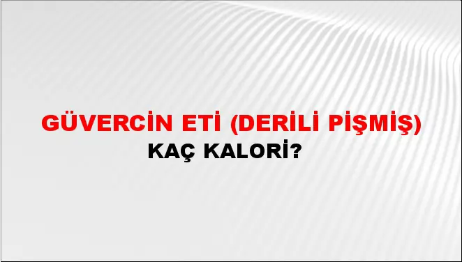 Güvercin Eti (Derili pişmiş)