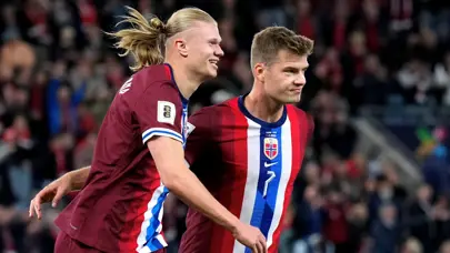 Erling Haaland futbol tarihine geçti: Norveç, İsrail'e gol oldu yağdı