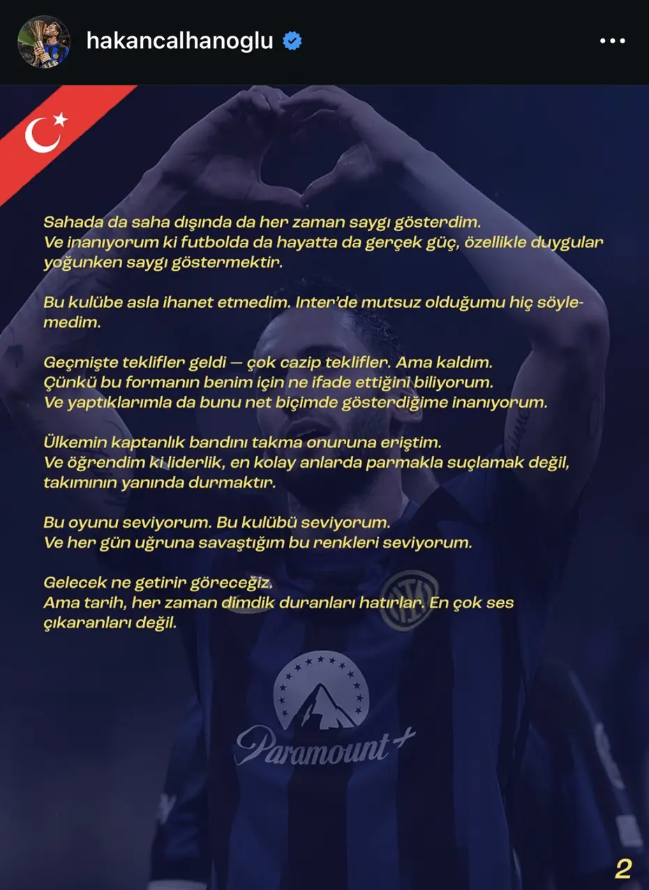 SON DAKİKA | Hakan Çalhanoğlu'ndan Inter'de yaşanan kriz sonrası çarpıcı açıklama - 3